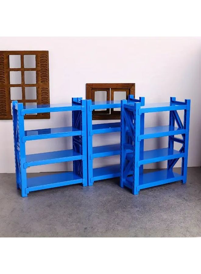 Adjustable Orange 4 Tier Storage Shelf With 6 Compartments 2 Drawers 2 Shelves - Image 5