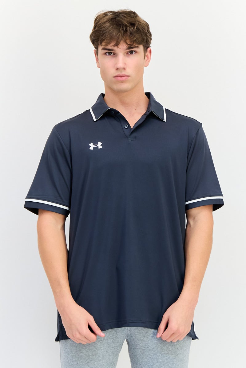 UNDER ARMOUR Men Sportswear Fit Short Sleeves Outdoor Polo Shirt, Dark Grey - Image 1