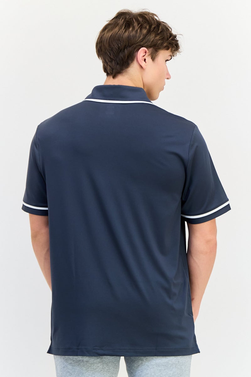 UNDER ARMOUR Men Sportswear Fit Short Sleeves Outdoor Polo Shirt, Dark Grey - Image 4