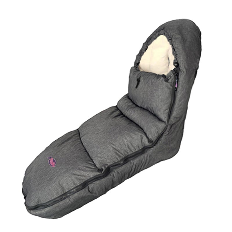 Funlife AntiKick Waterproof High Performance Winter Stroller Footmuff Fits All Travel GearFront Piece Height Adjustable and RemovableM64T
