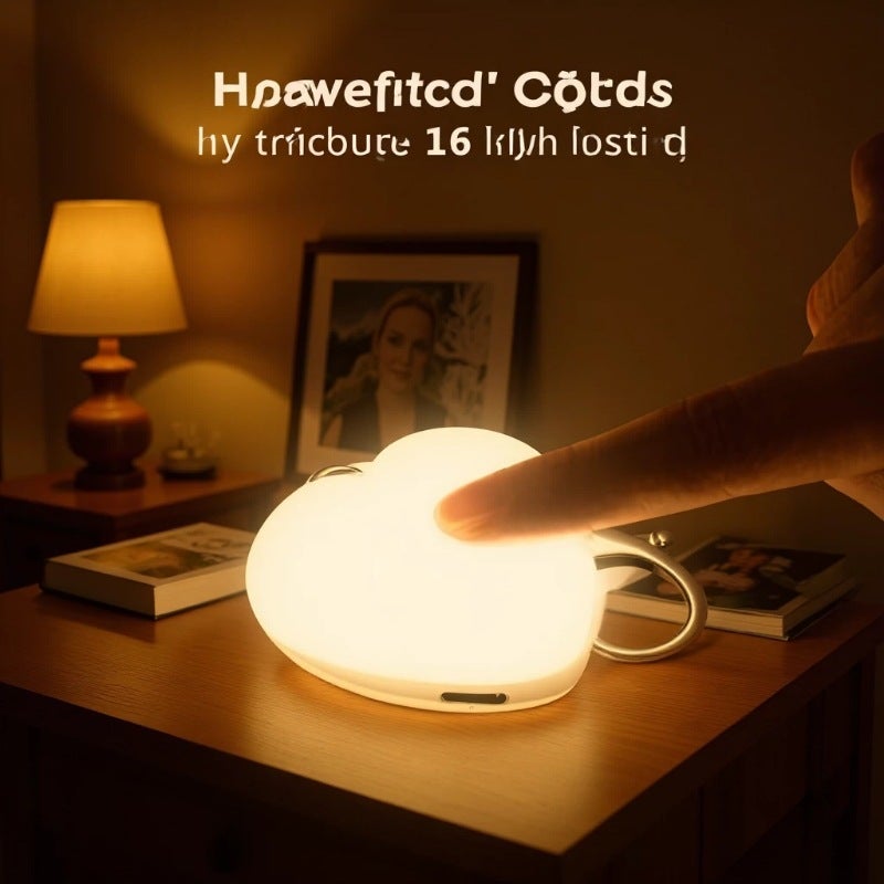 Touch Light Heart-Shaped Bag Night Light - Image 1