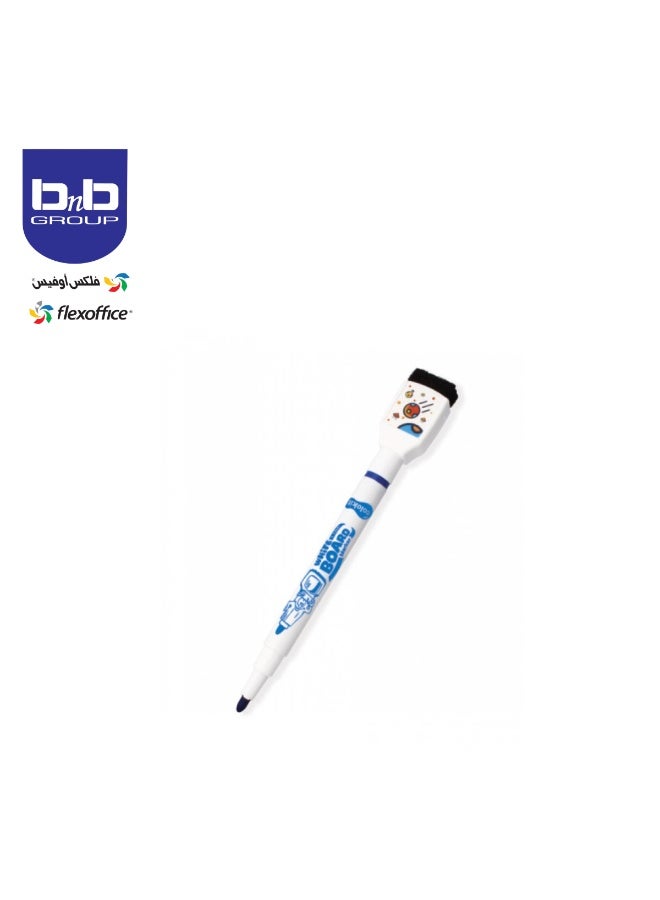 FLEXOFFICE Flex Office White Board Marker With Eraser (Pack of 3 Assorted colors) - Image 2