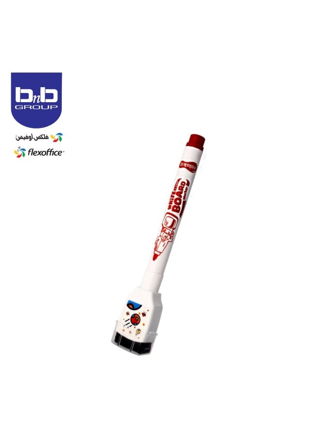 FLEXOFFICE Flex Office White Board Marker With Eraser (Pack of 3 Assorted colors) - Image 3