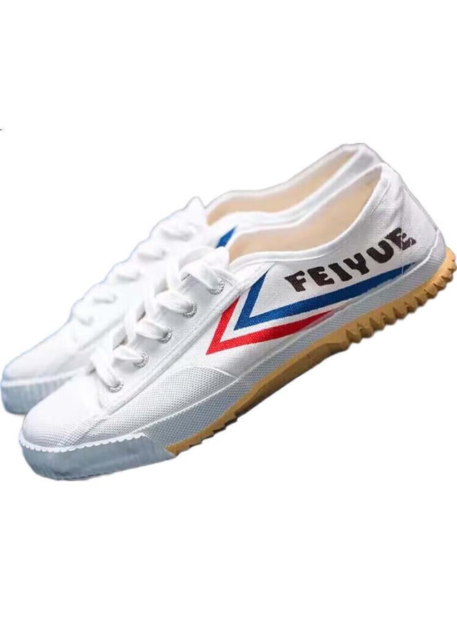 LEAP Retro Track Shoes National Goods Sports Canvas Shoes Men'S And Women'S Shoes Couple Style White Red Blue 38 - Image 1
