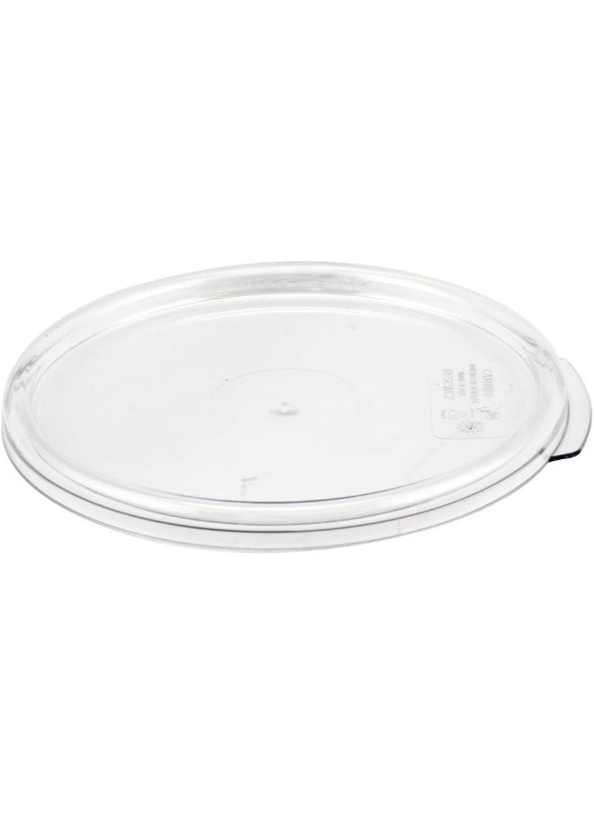 Cambro - Cambro RFSCW2135 Camwear 1.9l Clear Round Food Storage Container with RFSCWC2135 Clear Round Lid - Image 1