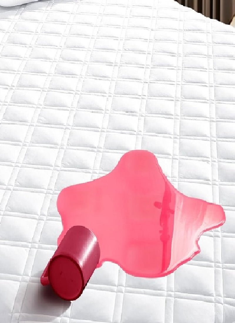 Mattress Protector Cover Extra Deep Quilted Bed Topper Pad 180X200+30cm - Image 2