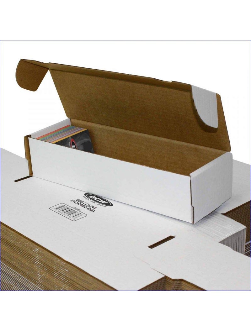 BCW 660 Count Card Storage Box 10 Pack Cardboard Organizer for Baseball Basketball Football Cards MTG Pokemon Assembly Required - Image 2
