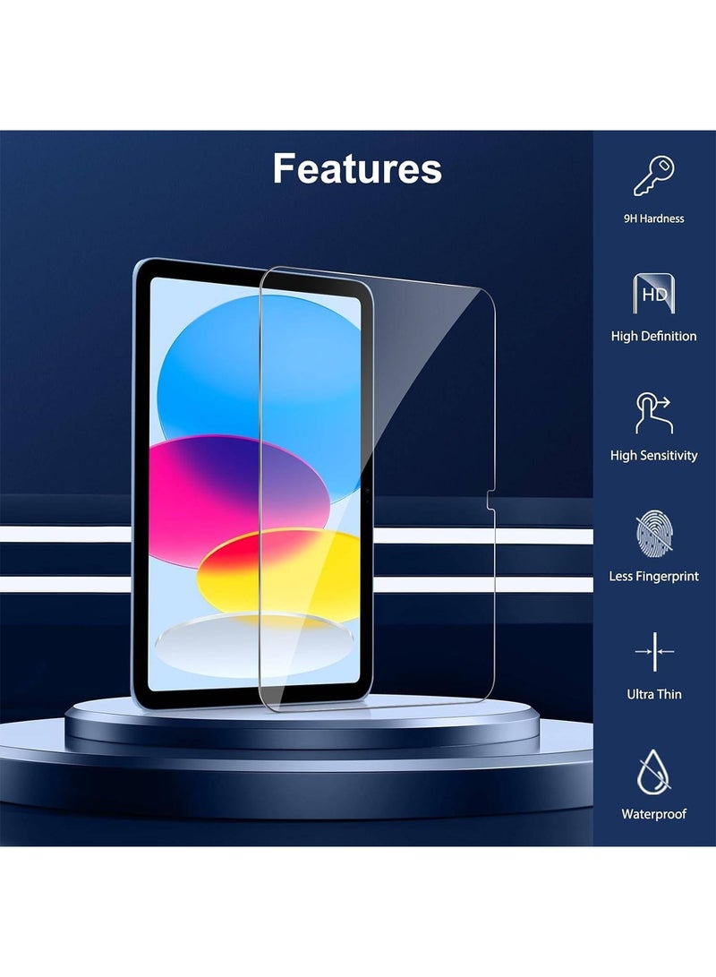 Adando [2 Pack] Screen Protector for iPad (A16) 11th Generation 11"2025: 9H HD Clarity Tempered Glass - Ultra Clear Bubble Free - Anti-Scratch Screen Protector Film - Image 3