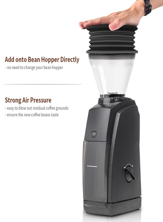 كافيهماسي منفاخ قادوس جرعة واحدة من CAFEMASY متوافق مع مطاحن حبوب البن Baratza Encore ESP Rancilio Rocky، غطاء قادوس حبوب البن، مضخة هواء، أدوات تنظيف مطاحن القهوة - Image 4