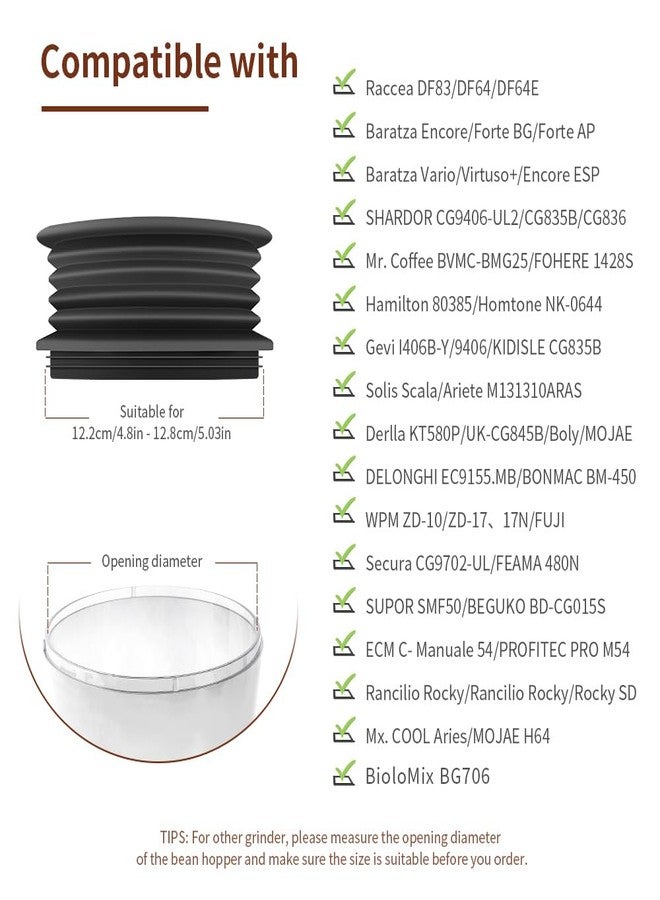 كافيهماسي منفاخ قادوس جرعة واحدة من CAFEMASY متوافق مع مطاحن حبوب البن Baratza Encore ESP Rancilio Rocky، غطاء قادوس حبوب البن، مضخة هواء، أدوات تنظيف مطاحن القهوة - Image 3