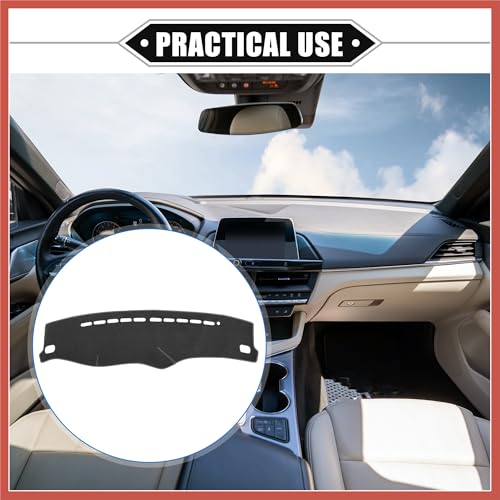 ACROPIX Car Dashboard Cover Compatible for Hyundai Elantra 2001-2006, Protective Polyester Gray Center Console Interior Trim Dash Cover Mat Car Parts - Image 2