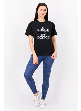 adidas Originals Women Sportswear Fit Short Sleeve Outdoor Top, Black  - Image 4