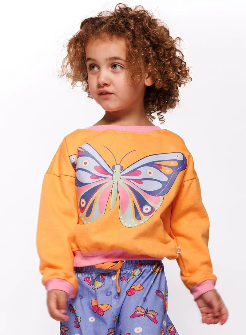 Småfolk Sweatshirt with butterfly