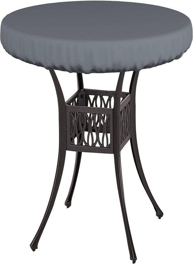 Covers & All 12 Oz Round Table Top Cover 54 Inch, Waterproof & UV-Resistant Perfect Table Cover for Dining Table Buffet Parties Picnic Camping Outdoor (54" Dia x 4" H Inches, Gray) - Image 1