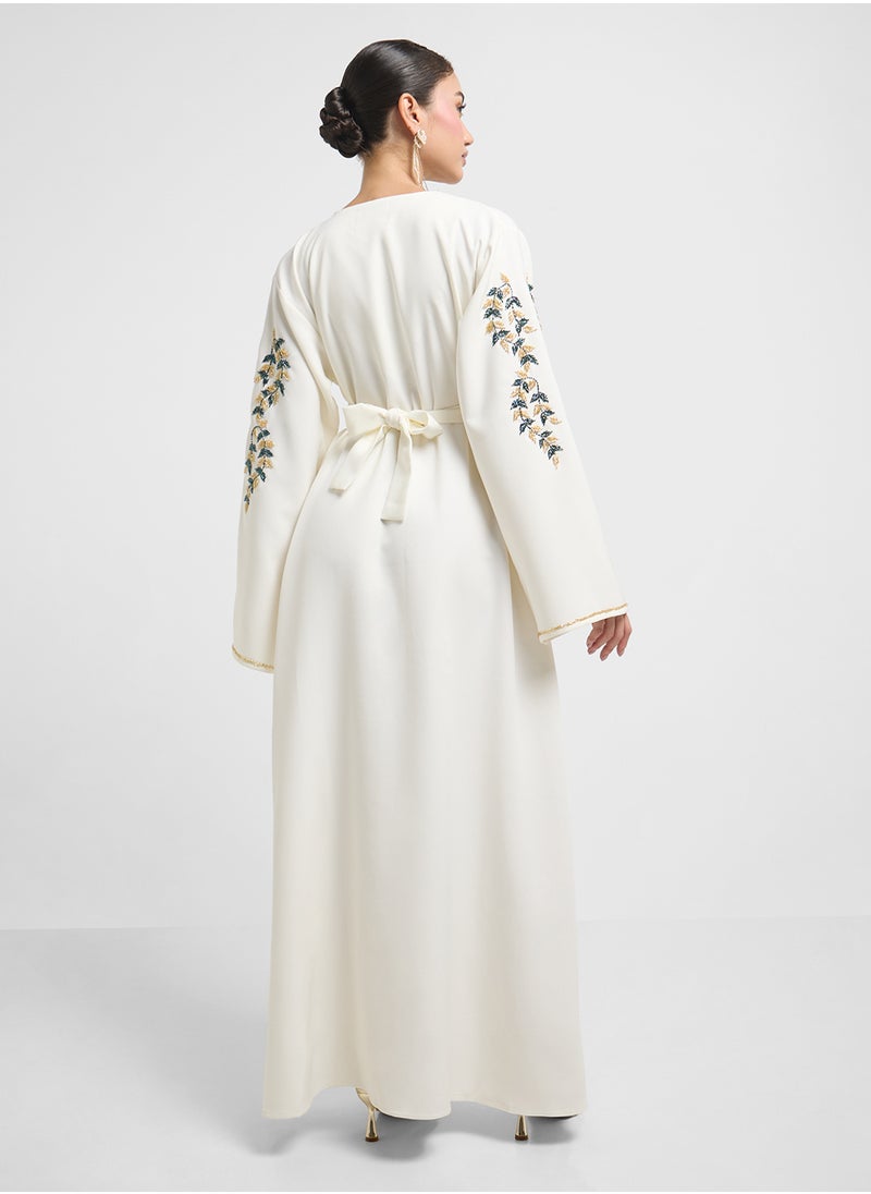 hayas closet Embellished Belted Jalabiya  - Image 2