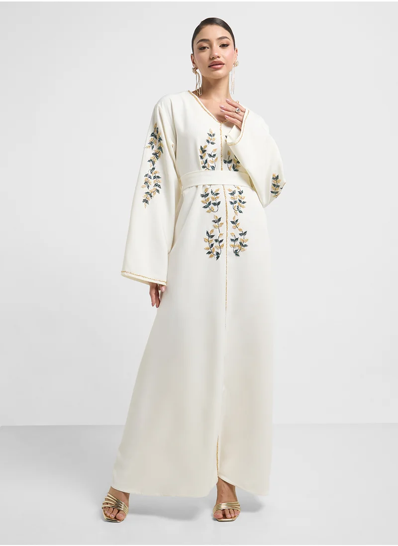 hayas closet Belt & Beadwork Jalabiya