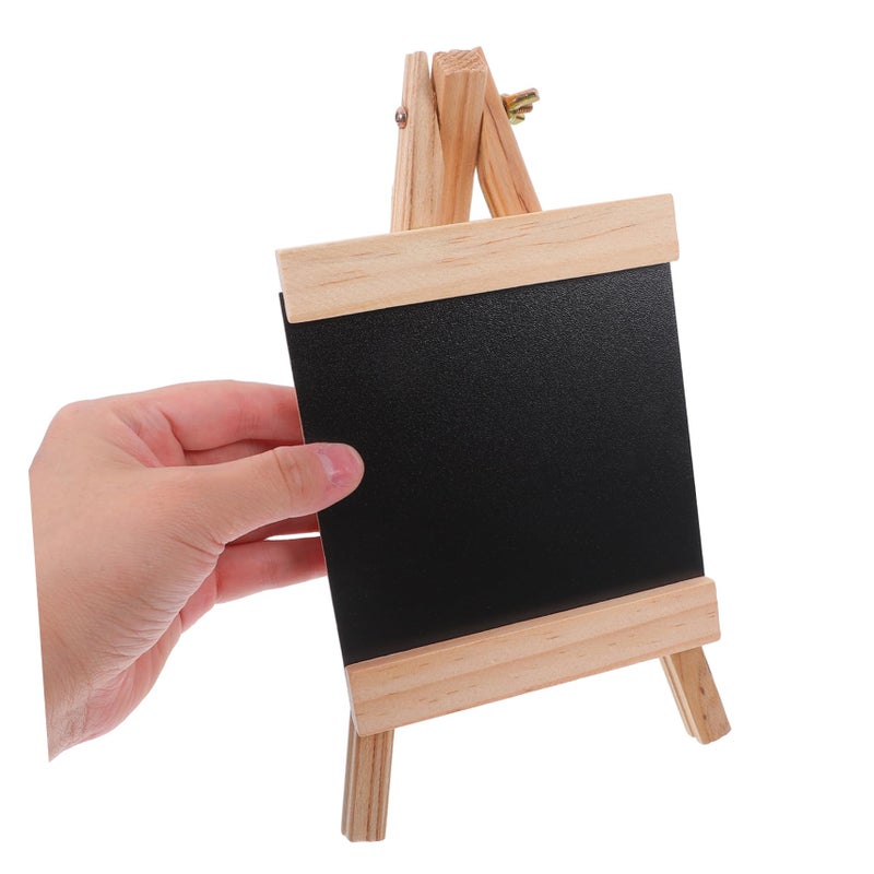 Wooden Erasable Menu Board With Stand 23X12CM Portable Chalkboard For Kitchen Restaurant Office - Image 5