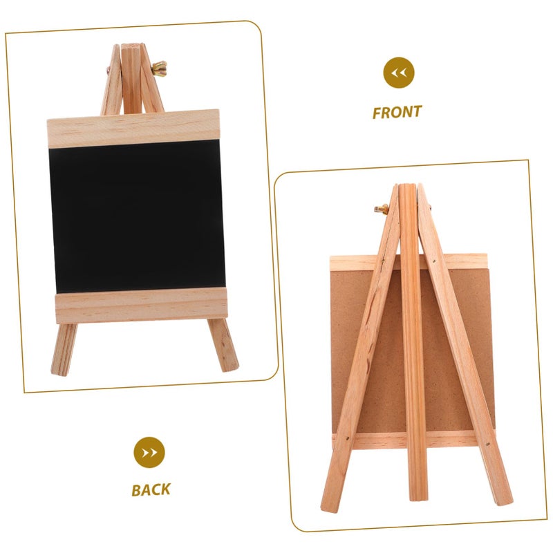 Wooden Erasable Menu Board With Stand 23X12CM Portable Chalkboard For Kitchen Restaurant Office - Image 4