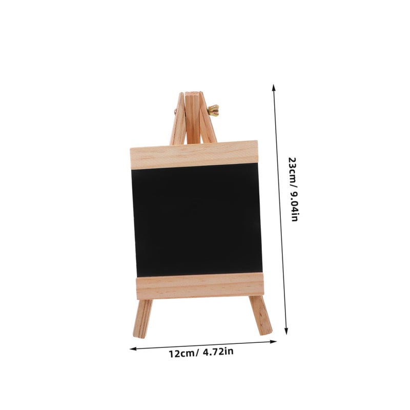 Wooden Erasable Menu Board With Stand 23X12CM Portable Chalkboard For Kitchen Restaurant Office - Image 3