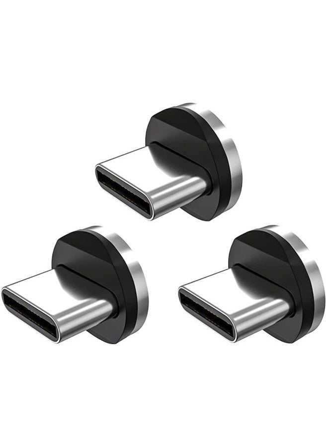 Statik 3 Pack USB-C Magnetic Connector for Charging Cable - Easily Locks - Compatible with All Type C Devices - Image 1