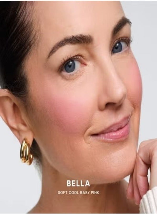 Saie Saie SuperSuede™ Talc-Free Powder Blush 3g – Bella - soft cool baby pink Silky, Blendable, Natural Finish  - Image 2