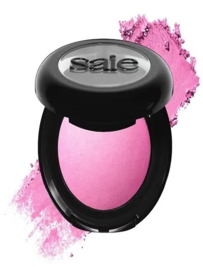 Saie Saie SuperSuede™ Talc-Free Powder Blush 3g – Bella - soft cool baby pink Silky, Blendable, Natural Finish  - Image 1