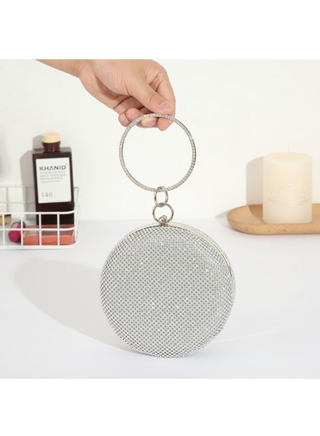 Tiokkss Luxury Rhinestone Evening Bag - Stylish Designer Clutch For Women, Fashionable Lady's Storage Purse With Chain Strap  - Image 2