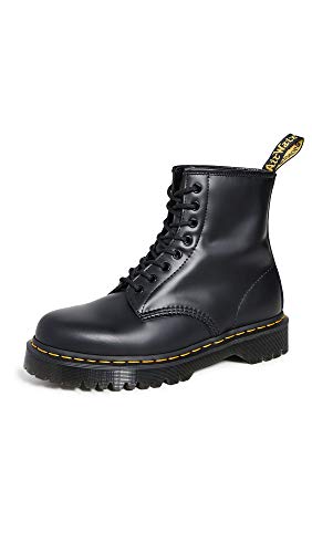 Dr Martens Dr. Martens Unisex's 1460 Bex Smooth Leather Platform Boot Combat, Black, 4.5 - Image 1