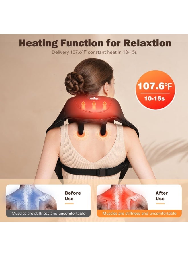 جهاز مساج للرقبة مع تسخين – مساج عميق 5D بدون أسلاك – راحة فعّالة لكل الجسم - Image 4