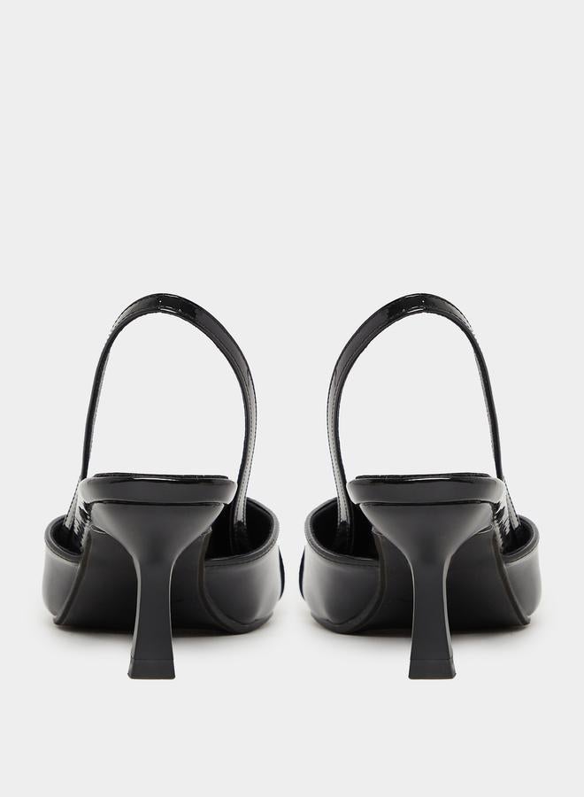 Styli Pointed Toe Slingback Pumps - Image 5