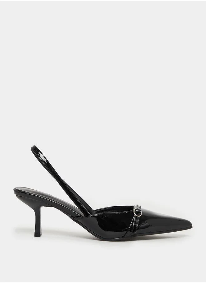 Styli Pointed Toe Slingback Pumps