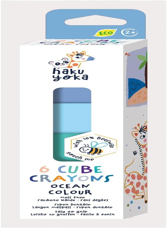 Avenir Cube Crayon-6 Ocean Colour