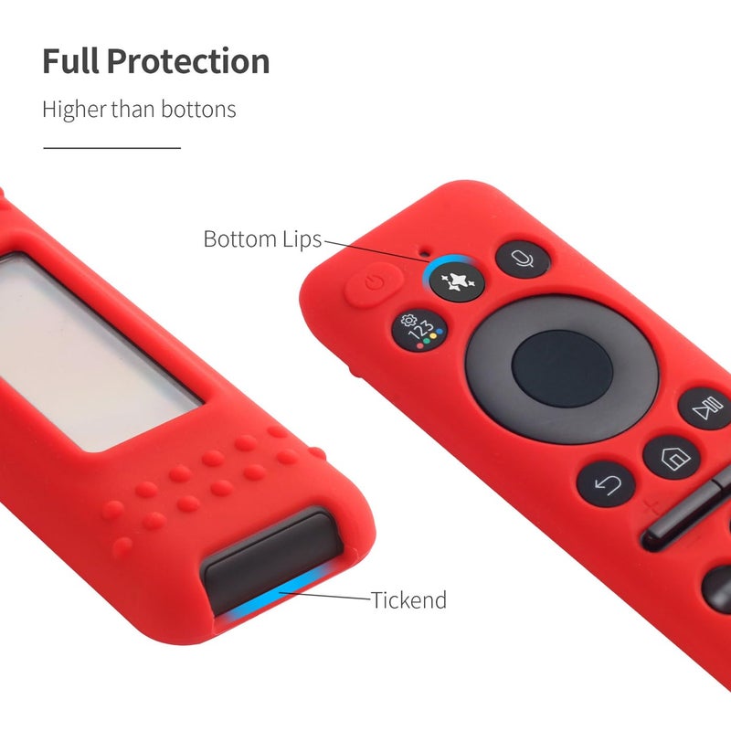 AKSHFETH Silicone Cover for Samsung BN59-01480A Solar Remote Control 2025, Compatible with TM2560E TM2360E BN59-01432A BN59-01455A Remote Protective Case Cover (Black) - Image 3