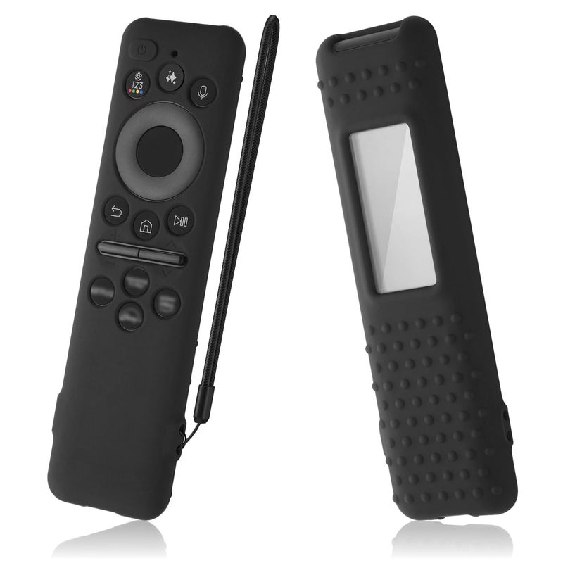 AKSHFETH Silicone Cover for Samsung BN59-01480A Solar Remote Control 2025, Compatible with TM2560E TM2360E BN59-01432A BN59-01455A Remote Protective Case Cover (Black) - Image 1