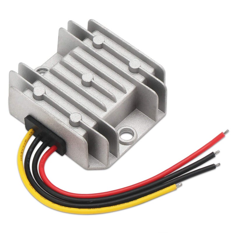 DROK محول جهد DROK 090607 DC-DC خافض الجهد، منظم طاقة DROK 12V/24V/36V إلى 5V 3A مع وحدة تحويل USB - Image 1