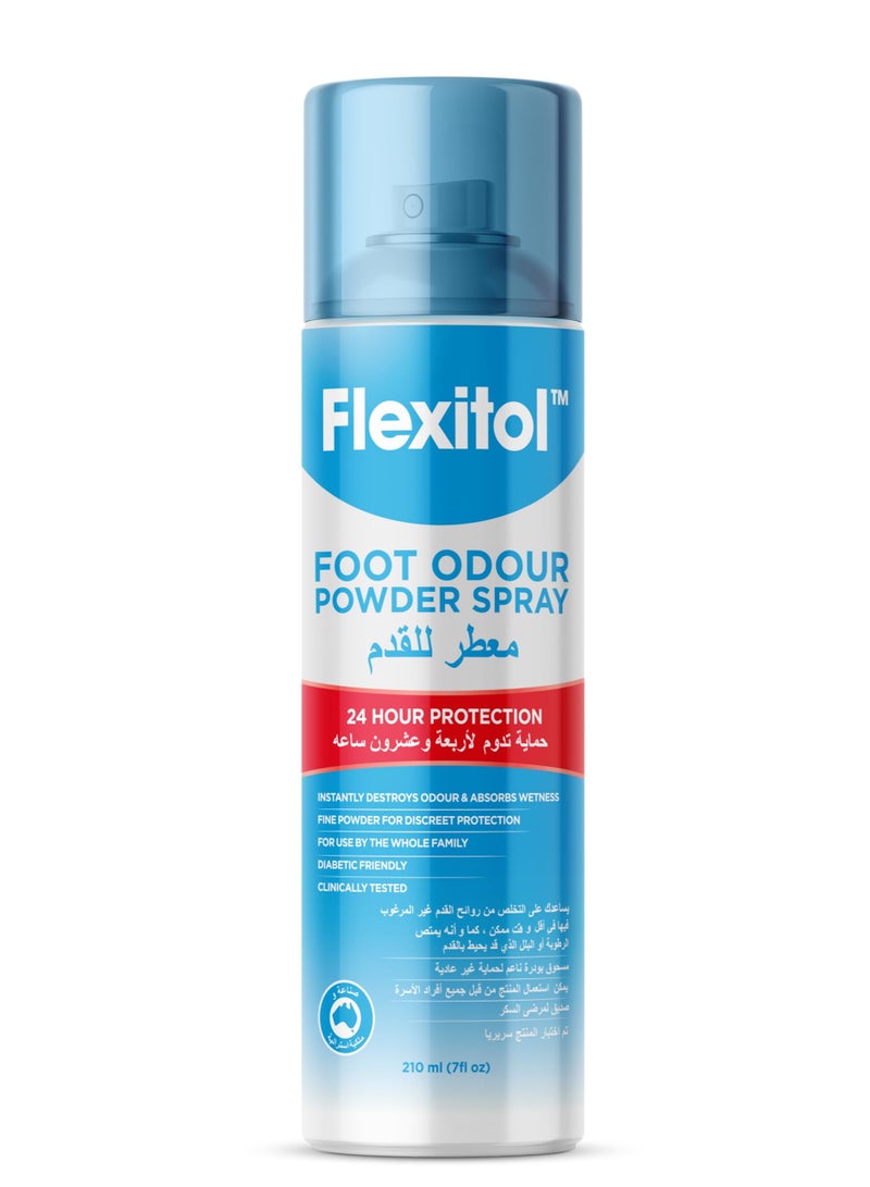 Flexitol Foot Odour Powder Spray 210 ml - Image 1