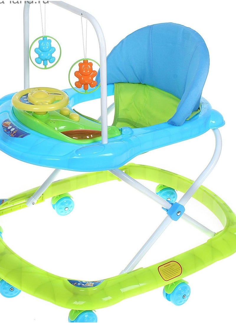 Generic - Baby Walker - Baby Walker - To Teach The Child To Walk - Easily Foldable And Adjustable In Height - To Teach Children To Walk And Strengthen Leg Muscles - Anti-Rolling And Fun Sitter Ideal For The Child With Toys - Pink Color - Image 1
