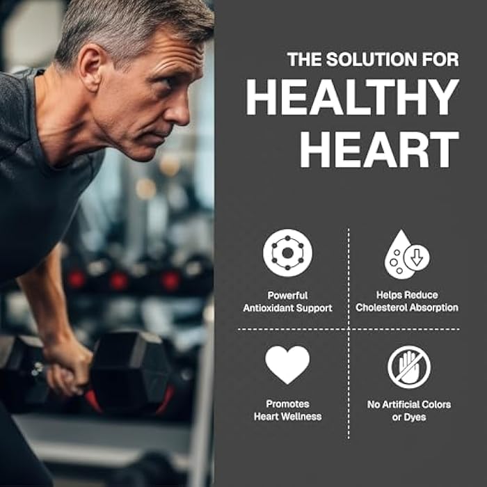 Weider Red Yeast Rice Plus - Botanical Dietary Supplement for Heart Health - Antioxidant Wellness Supplement - with Phytosterols & Microalgae - 120 Capsules - Image 4