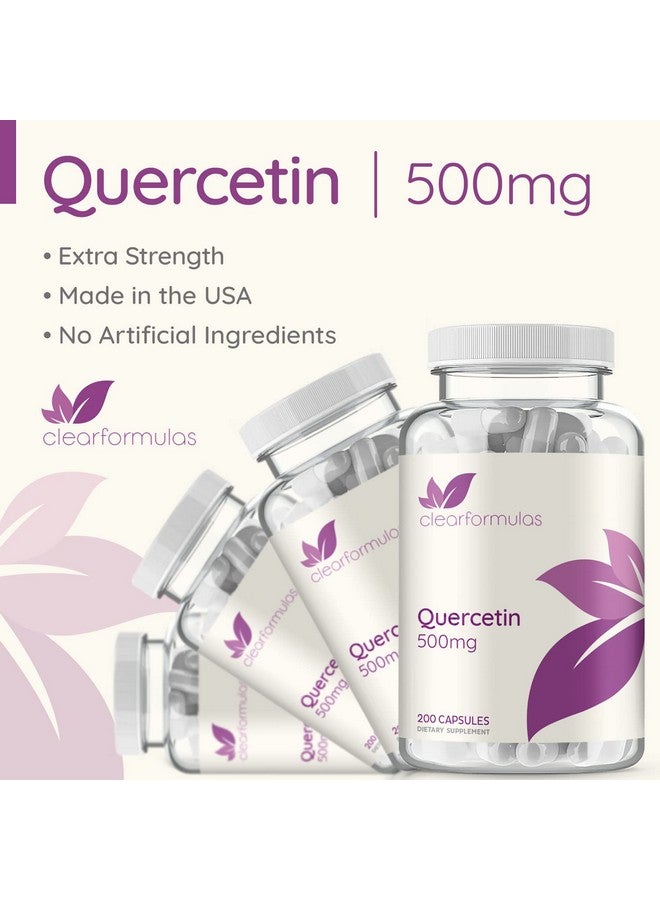 ClearFormulas Pure Quercetin 500Mg Supplement 200 Capsules Quercetin Dihydrate - Image 4