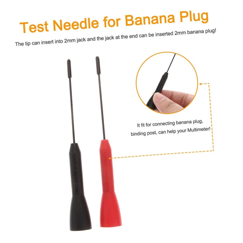 4pcs Stainless Steel Test Needles Multimeter Probes for Automotive Insulation Tester - Image 3