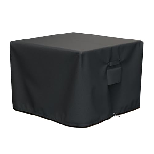 SHINESTAR Square Fire Pit Cover, Fits for 28-32 Inch Fire Pit Table, Waterproof and Windproof, 32 x 32 x 24 Inches, Black - Image 1