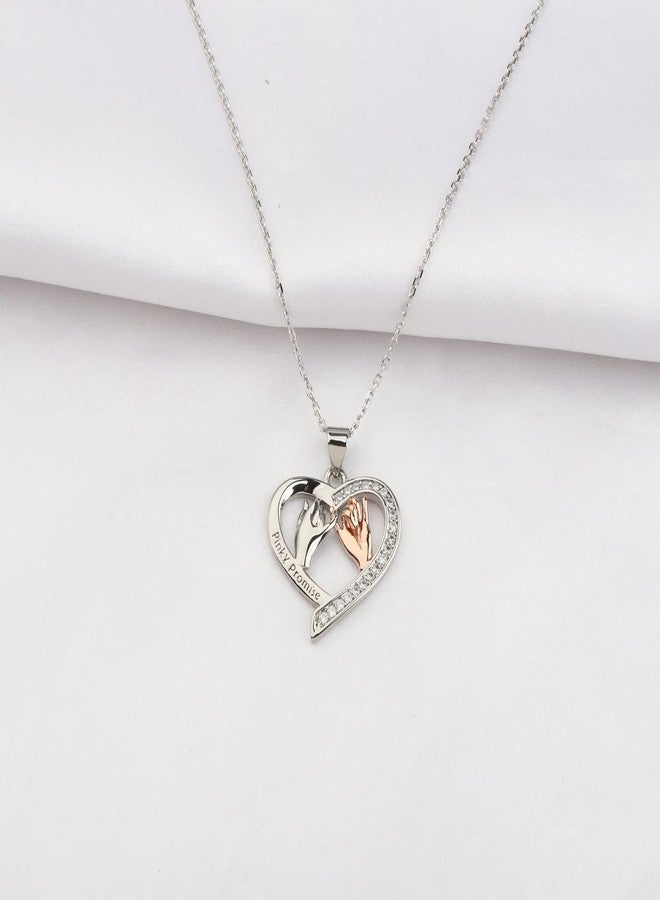 BNQL Couple Pinky Promise Necklace gifts for Couple Necklace Set Couple Gift for Him and Her Necklace Husband Wife Boyfriend Girlfriend Gift (pinky promise necklaces) - Image 2