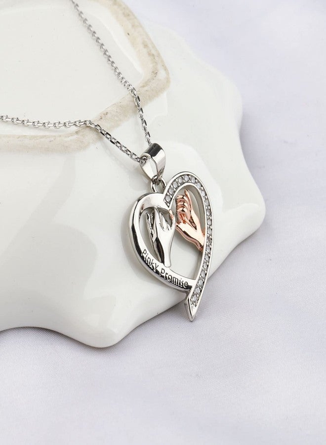 BNQL Couple Pinky Promise Necklace gifts for Couple Necklace Set Couple Gift for Him and Her Necklace Husband Wife Boyfriend Girlfriend Gift (pinky promise necklaces) - Image 3