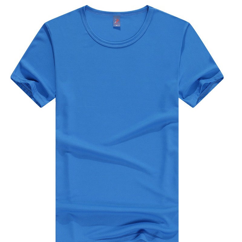 Round Neck Short Sleeve Quick-Drying T-Shirt Fixed Class Uniform Work Clothes Student Party Diy Advertising Cultural Shirt Printed Logo - Image 5