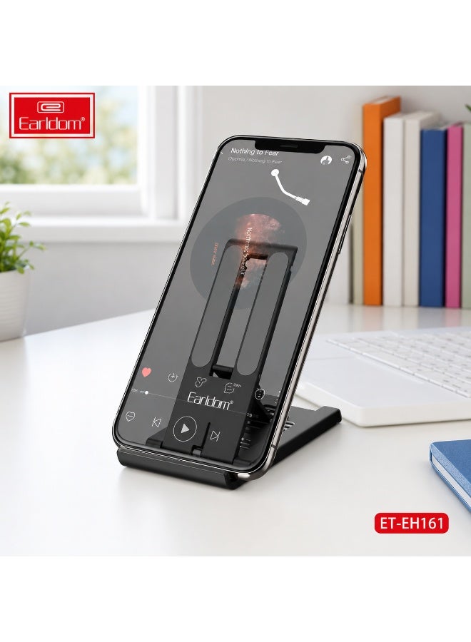 أيرلدوم حامل هاتف قابل للطي وقابل لتعديل وضعية الهاتف للمكتب، حامل محمول للهاتف الذكي والتابلت على المكتب، حامل هاتف بعدة زوايا غير قابل للانزلاق، إيرلدوم ET-EH161 - Image 2