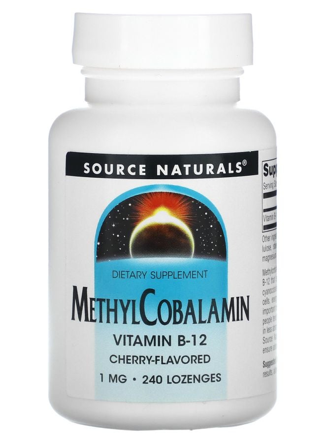 MethylCobalamin Vitamin B12 Cherry 1 mg 240 Lozenges