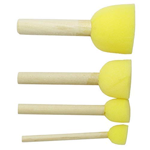 KNAFS 4Pcs Foam Brushes Sponge Stippler Stencil Foam Brush Dabber Furniture Craft Art Painting Tool Supplies - PWB 22 - Image 5