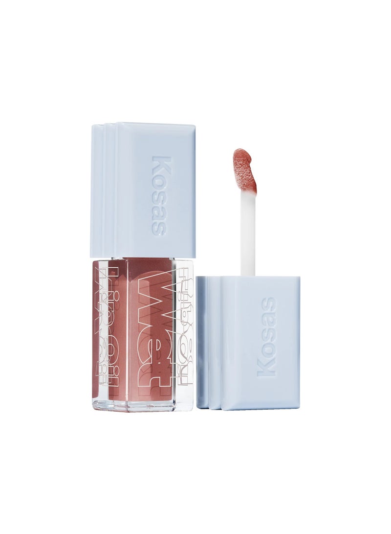KOSAS Wet Lip Oil Plumping Treatment Gloss Unbuttoned, 4.6ml - Image 1