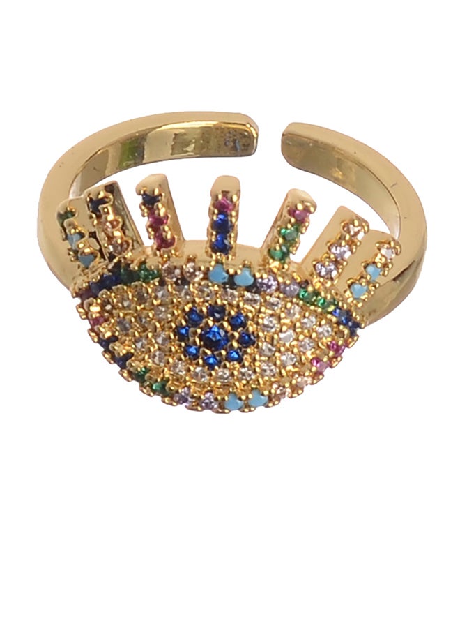 Akher el Ankoud Gold Zircon Ring  - Image 1
