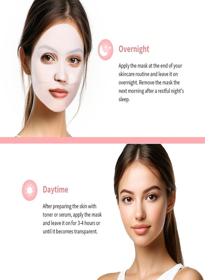 AADIVY Biio Collagen Face Mask Overnight - Hydrating Hydrogel Mask for Glowing Skin, Pore Minimizing & Skin Firming, Improves Elasticity, Unscented Sheet Mask for Face Care (Pack of 3) - Image 4